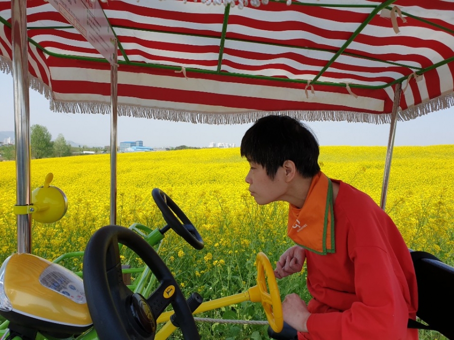 유체꽃과 당신, 자전거 탄 풍경